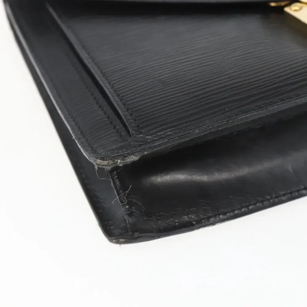Louis Vuitton Epi Serie Dragonne Clutch Bag Black Noir